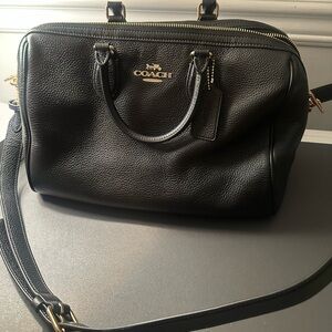 Coach Rowan large satchel - black leather